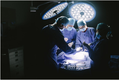 Surgeons carry out spine surgery in the womb